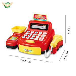 <span class=keywords><strong>Caisse</strong></span> <span class=keywords><strong>enregistreuse</strong></span> de supermarché pour enfants en gros avec accessoires de chariot de courses pour jeu d'imitation - Product Image 6