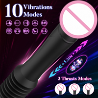 Teleskopische Kanonenmaschine für Erwachsene, Sexspielzeug, automatische Einführung, weiblicher Masturbator, vibrierender Stimulations-Massagestab, tragbar