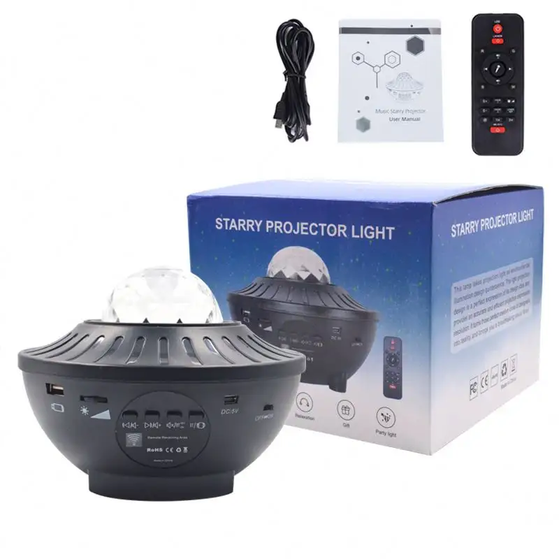 Smart Star LED Night, Starry Projector Light Laser Star Projector BT Music Speaker Projector With Remote Control/