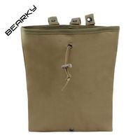 Produits les plus vendus, pochette d'organisation Molle imperméable pour l'extérieur, pratique, couleur unie, résistante à l'usure, pochette tactique latérale de patrouille