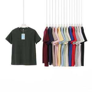 <span class=keywords><strong>T</strong></span>-shirts d'é<span class=keywords><strong>t</strong></span>é pour hommes avec logo personnalisé, en Sorona, à manches courtes, couleur unie, col rond, basiques, simples, 230 GSM - Product Image 3