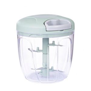 Mini hachoir à ail tendance, presse manuelle, broyeur écologique en plastique PP durable, boîte colorée 500/900ml, outils pour fruits et légumes - Product Image 1
