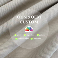 Venta de fábrica Poliéster modal de alta calidad 52% Algodón17 % Modal25 % Sp6 % Tejido DE BUCEO modal 380/390gsm Estiramiento para la moda de la HD2585-1
