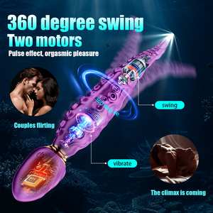 AV Wand <b>Vibrator</b> G-Spot Clitoral Stimulator Octopus Tentacle Dildo Unisex Masturbator Anal Plug IPX7 Waterproof Silicone 10 - Product Image 2