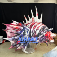Poisson gonflable géant Poisson de mer gonflable coloré pour décoration marine