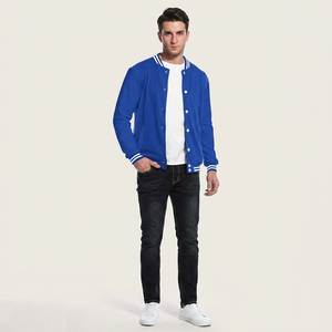 Chaqueta Varsity de Invierno para Hombre, con Cuello Alto, Bordado Chenille, Estilo Urbano, Algodón, OEM, Alta Calidad, Transpirable - Product Image 1