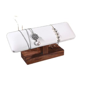 Expositor de Joyería de Madera de Nogal, Soporte para Relojes y Pulseras, Organizador de Escritorio, Estante de Madera Sólida, Vitrina - Product Image 5