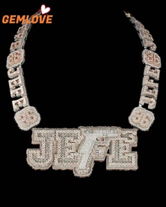 GEMLOVE Wholesale Jewelry Pendants <b>Charms</b> Cuban Hip-Hop Style Letter Pendant For Men Gift - Product Image 1