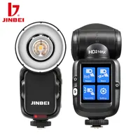 JINBEI HD-2 MAX 공장 카메라 플래시 라이트 야외 사진 조명 휴대용 전문 TTL 라운드 헤드 스피드 라이트