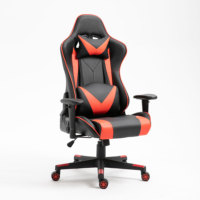 Chaise de bureau ergonomique inclinable à 180 degrés de qualité supérieure, chaise de jeu en cuir personnalisée de haute qualité