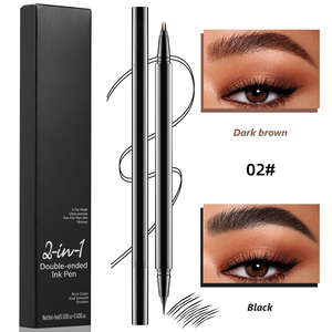 Nuevo Lápiz Líquido para <span class=keywords><strong>Cejas</strong></span>, Efecto Natural, <span class=keywords><strong>Punta</strong></span> <span class=keywords><strong>de</strong></span> 2 Puntas, Larga Duración, Resistente al Agua, con Delineador - Product Image 3