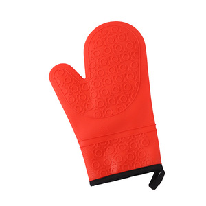 Silicone Oven Mitt 18x30cm Heat Resistant Kitchen Baking <b>Glove</b> Microwave Safe Dishwasher Safe Pink - Product Image 4
