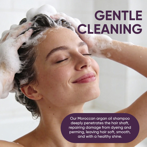 Shampoo Nutriente all'Olio di Argan a Marchio Privato OEM, Prevenzione Caduta Capelli, Idrata Profondamente, Ammorbidisce, Illumina e Nutre il Cuoio Capelluto - Product Image 3