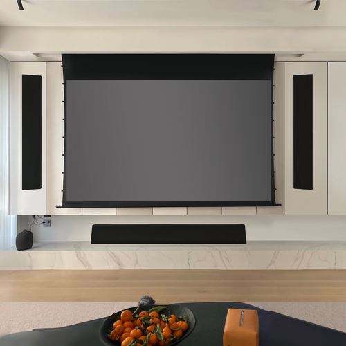Electronic Alr Projector Screen Motorized 120 150 Inch 4K Large Projector Screen Ceiling Hanging