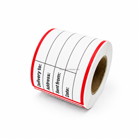 Rouleaux d'étiquettes autocollantes en papier couché, finition brillante, pour impression de logos – Approvisionnement direct usine
