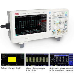 Oscilloscope numérique portable USB double canal Uni-T UTD2102CEX+ 100 MHz avec écran LCD pour PC et testeur de forme d'onde - Product Image 2