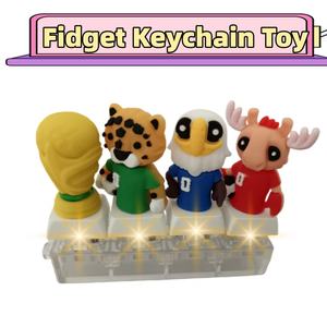 Porte-clés personnalisé avec logo, cactus mignon, éco-responsable, durable, pour téléphones, édition limitée, spécial match de football, mascotte officielle - Product Image 2