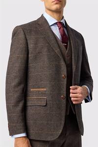 Traje de <span class=keywords><strong>Hombre</strong></span> Talla Grande, Chaqueta de <span class=keywords><strong>Tweed</strong></span> Color Bronceado, Corte Entallado, Traje de Negocios o Boda de Alta Calidad, Traje Casual Personalizado de Un Solo Pecho - Product Image 6