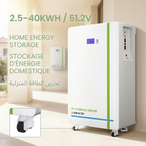 Batterie de stockage d'énergie domestique sur roues 51,2 V 5 kWh, système solaire CAN RS485, 16 kWh NEHC0002, stockage d'énergie solaire 5 kWh - Product Image 1