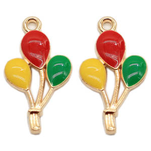 Colgante de esmalte con forma de globo aerostático para mujer, colgante con letras inglesas, estilo Kawaii, hecho a mano - Product Image 6