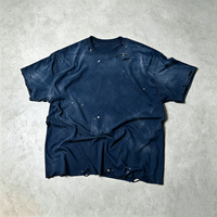 T-shirt personnalisé de haute qualité pour marque de streetwear, logo personnalisé, t-shirt d'été 250 g/m², t-shirt délavé pour marque
