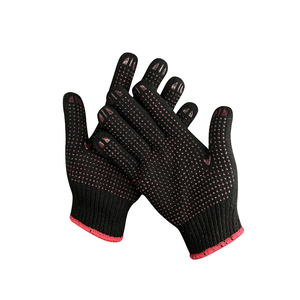 Guantes de Trabajo de Jardín con Puntos de PVC Negros al por Mayor de China, Guantes de Seguridad de Algodón con Puntos de Látex - Product Image 6