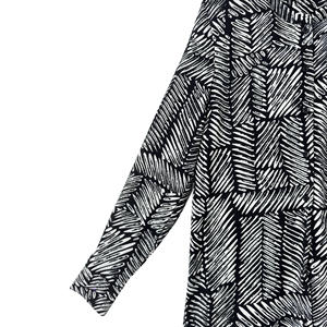 Vestido Camisero Midi Informal para Mujer, Diseño Nuevo de YiFeng Apparel 2024, Holgado, Manga Larga, Estilo Vintage, Elegante, Personalizado OEM - Product Image 4