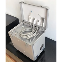 Unité dentaire électrique portable en métal avec système d'aspiration par compresseur d'air et turbine pour clinique dentaire