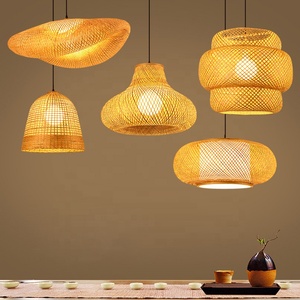 Lampe de restaurant en <span class=keywords><strong>bambou</strong></span> tissée naturelle au design moderne fait à la main - Product Image 2