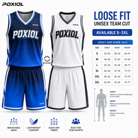 Ensemble de maillots de basket-ball réversibles personnalisés certifiés SGS, sublimation à double face avec dégradé, uniforme d'équipe, maille respirante à séchage rapide, OEM, adulte et junior
