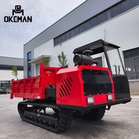 Nouveau véhicule de transport sur chenilles diesel OKEMAN 5 tonnes Euro 5, conduite à gauche, usage agricole/de construction, transmission manuelle, ultra haute performance