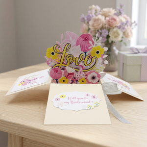 Boîte à fleurs roses artisanale tendance, nouveau design, artisanat vietnamien, décoration de la maison pour la Saint-Valentin, cadeau en papier - Product Image 2