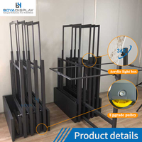 Boya – Nouveau panneau d'étagère personnalisable, support rotatif pour carreaux en céramique 120x60, présentoir coulissant pour carreaux rotatifs