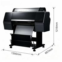Impresora Gráfica de Formato Grande P6080 de 44 Pulgadas Usada, 9600 dpi, Alta Resolución, Plotter de Inyección de Tinta de Segunda Mano