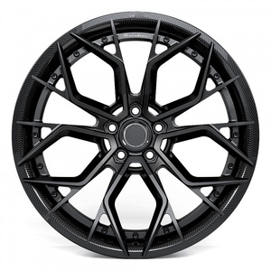 DEONEO Nuove Ruote in Fibra di Carbonio Forgiate in 2 Pezzi da 18-24 Pollici, ET 20mm per Auto da Corsa, per 458 Aston Martin <span class=keywords><strong>DB11</strong></span> - Product Image 1