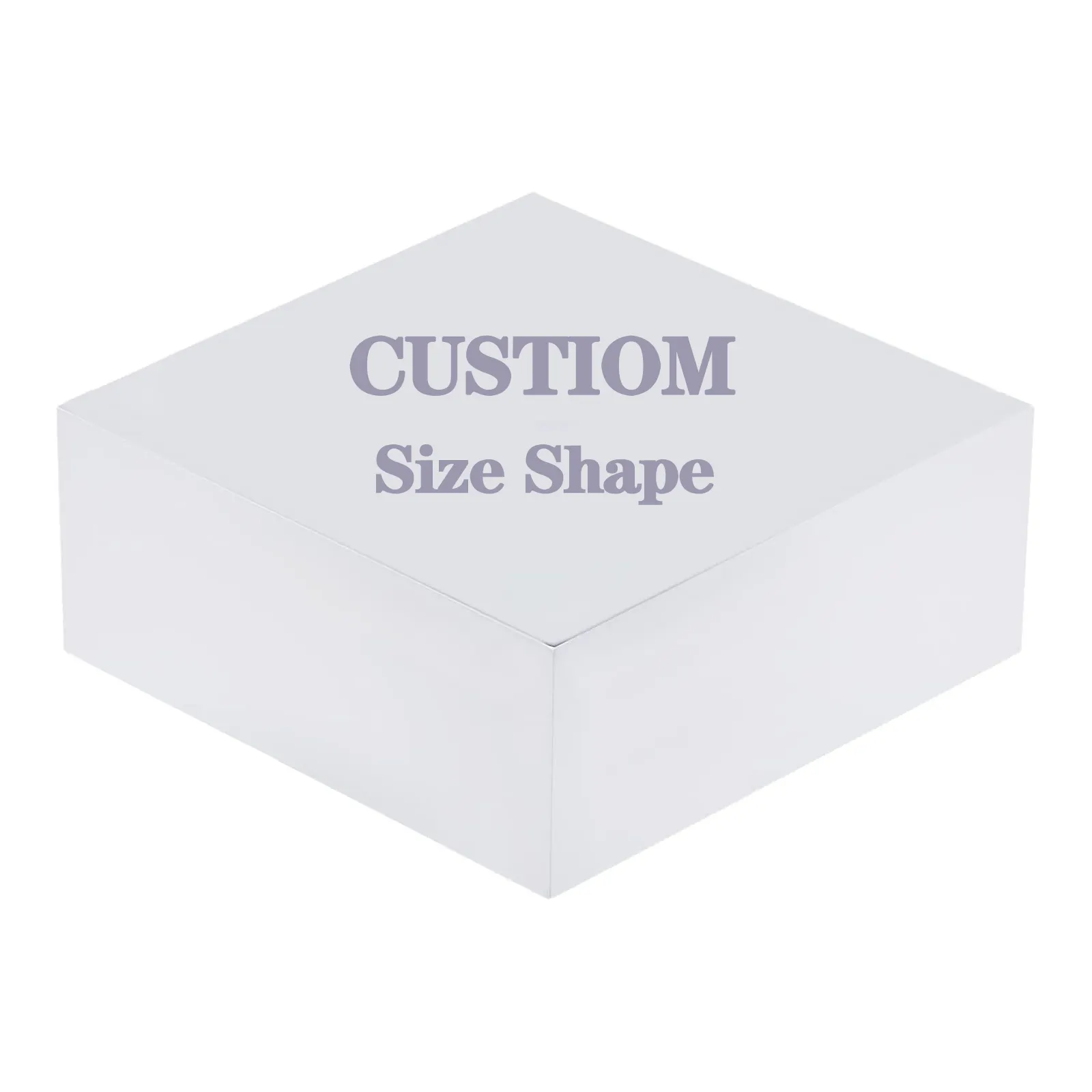 Groothandel Custom Matte Acryl Sheet Vierkante Display Acryl Base Display Blok Voor Sieraden Fotografie Accessoires Decoratie