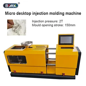 BORX 2T/4T mikro masaüstü 0.5KW enjeksiyon kalıplama makinesi tek düğme ile işletim sistemi