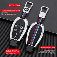Funda de Aleación de Zinc para Llave de Coche, Carcasa para Llave Inteligente, Compatible con Jeep, Chrysler, Dodge