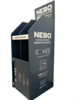 Support d'affichage en papier sur pied avec installation rapide, conception personnalisée pour les présentoirs de magasin