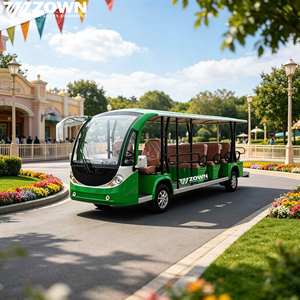 Voiture électrique de tourisme ZOWN 48V 5kW, modèle ouvert, pour excursions panoramiques, idéale pour la plage et la ville, plusieurs sièges, couleur personnalisable, moulage par injection - Product Image 1