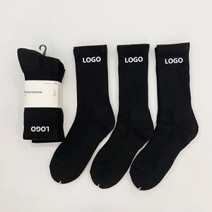 <span class=keywords><strong>3</strong></span> pares por tarjeta de tubo largo Crew Elite calcetines baloncesto correr clásico negro hombres blanco toalla gruesa calcetines deportivos inferiores - Product Image 6