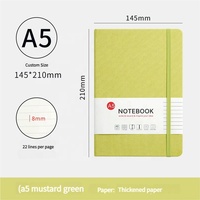 Carnet A5 personnalisable avec couverture en PU, fermeture élastique, pages lignées, OEM ODM, impression de logo personnalisée, cadeau d'entreprise, journal d'écriture