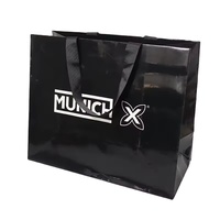 Sacs d'emballage en papier kraft enduit de film brillant, imprimés sur mesure, durables, pour cadeaux, jouets et achats