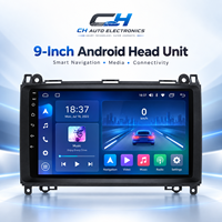 Pour Mercedes Benz Classe B 2005-2011 Écran de tableau de bord 9 pouces 2 Din Lecteur multimédia de voiture Carplay Android Auto Compatible