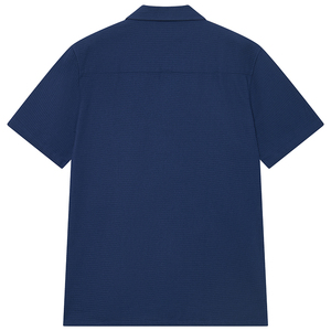<span class=keywords><strong>Camisa</strong></span> de Hombre de Punto Grueso de Primera Calidad, 100 % Algodón, 216 g/m², con Cuello de <span class=keywords><strong>Traje</strong></span> y Logotipo Bordado, <span class=keywords><strong>Camisa</strong></span> <span class=keywords><strong>Azul</strong></span> Informal de Negocios - Product Image 2