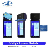 HFSecurity HP605PV Escáner Biométrico Multifuncional de 6 Pulgadas con Lector de Venas de la Palma de la Mano, Android, NFC, Lector de Códigos QR, Dispositivo de Pago Portátil para Comercio Minorista