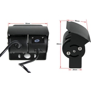 Iposter 7 inch xe ngược gương Monitor + 2*24 hồng ngoại LED kép doanh xe sao lưu chiếu hậu đảo ngược <span class=keywords><strong>Camera</strong></span> <span class=keywords><strong>Kit</strong></span> - Product Image 6