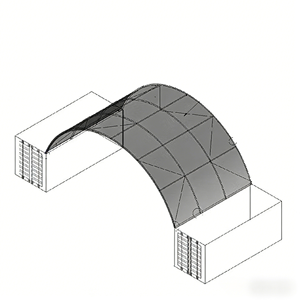Offre Spéciale – Dôme de Stockage Moderne en Métal et PVC pour Conteneurs Maritimes – Abri Dôme 40 pieds ZK-40 - Product Image 2