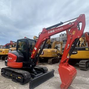 รถขุดขนาดเล็ก Kubota U55-5 ลดราคาพิเศษ 5 ตัน เครื่องยนต์คุณภาพสูง เกียร์ ปั๊ม ระบบตีนตะขาบ สำหรับงานก่อสร้างในฟาร์ม จัดส่งรวดเร็ว - Product Image 3