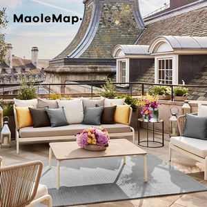 Ensemble de salon d'extérieur meubles en rotin piscine de luxe chaise nordique <span class=keywords><strong>transat</strong></span> piscine étanche balcon moderne jardin hôtel patio canapé - Product Image 6